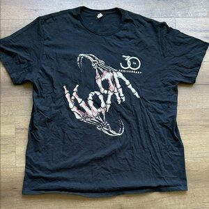 Korn Black 30th Anniversary Graphic T-Shirt ! 2XL